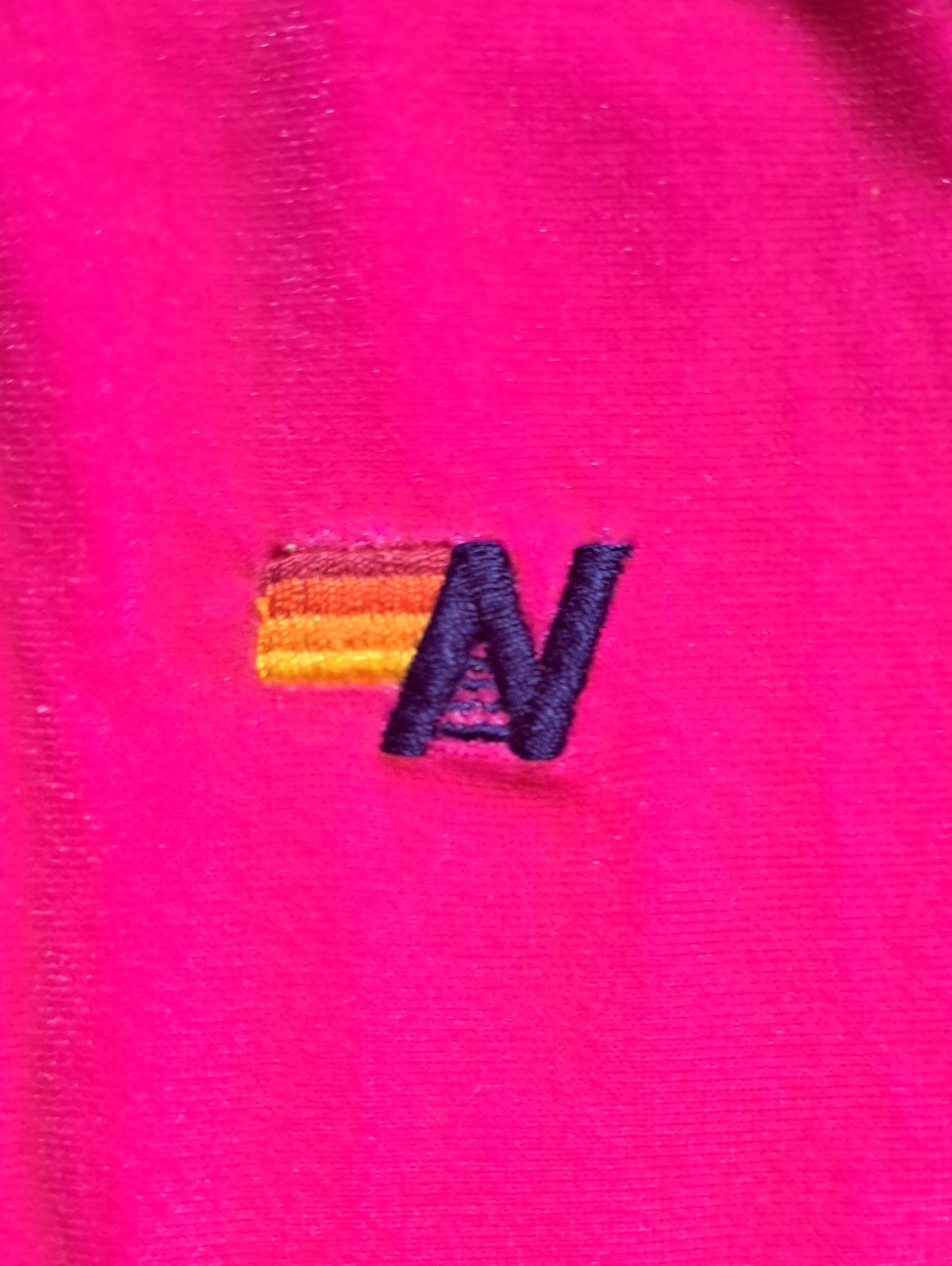 Aviator Nation Kids Neon Pink Velvet 5 Stripe Zip Hoodie Size 6 - Picture 4 of 10